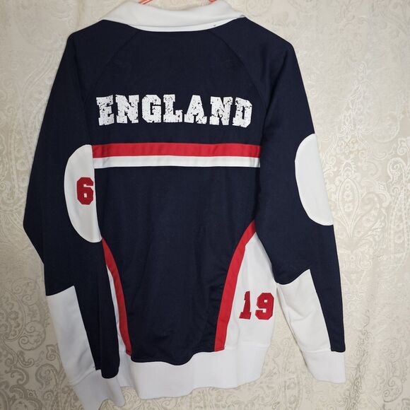 England Football Athletic Sports Jacket Mens Size Medium Soccer Fast Ship - Picture 7 of 8